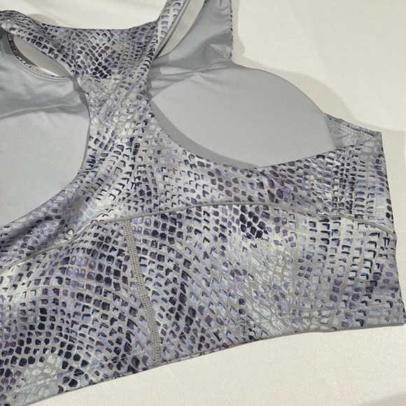 NWT Zella [ Medium ] Live‎ In Racerback Bra in Blue Celestial Serpent Print - Picture 10 of 12